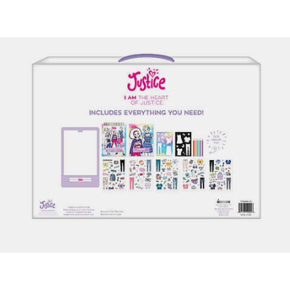 Justice Kids' Fashion Design & Sketch Light Table Deluxe Kit With Stickers NWT - Picture 5 of 5